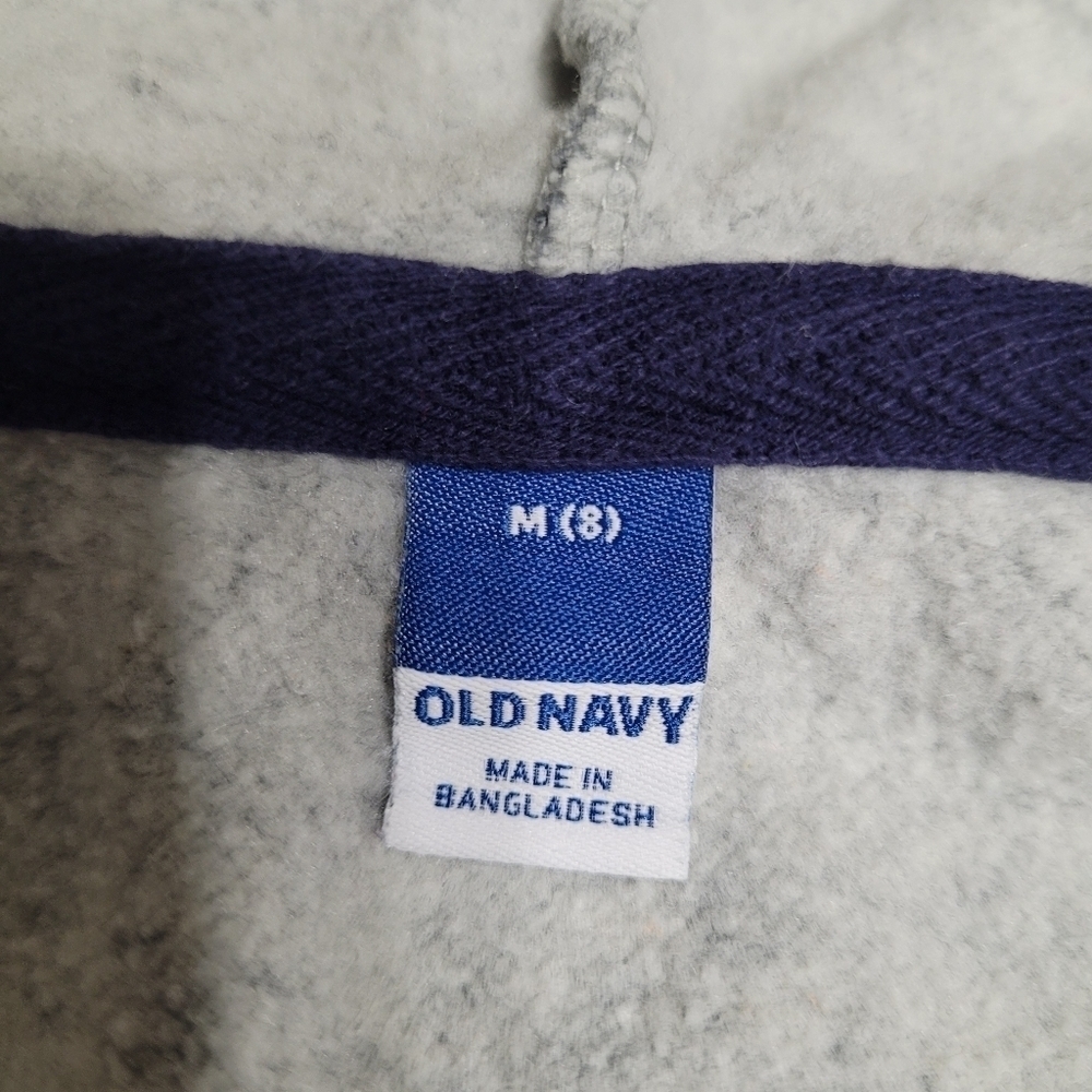 Old Navy Kids 2 Piece Grey Full Zip Hooded Jacket And Joggers Set Size S/M - Picture 4 of 13